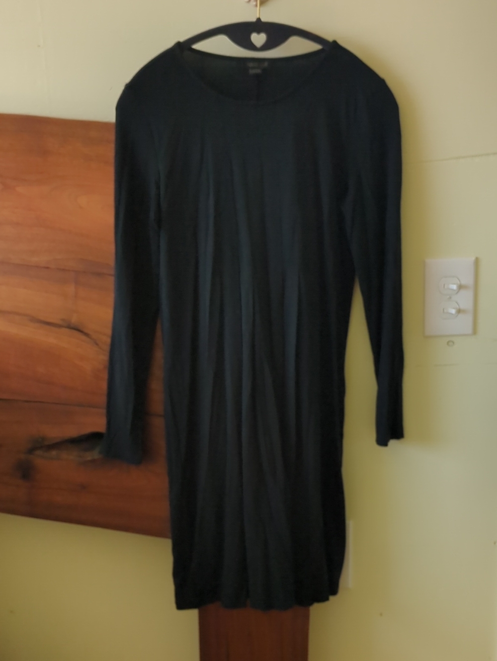 J. Jill Black Long-Sleeve Knit Dress